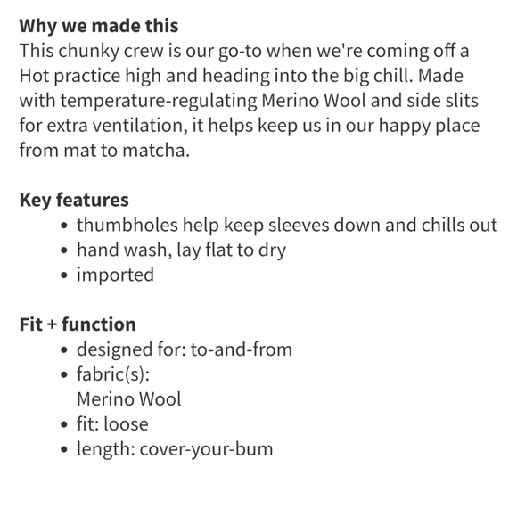 Lululemon Yin to you knit sweater - Picture 12 of 12